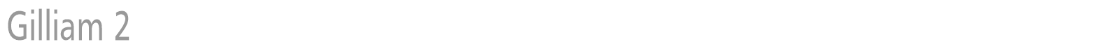 Gilliam 2 font preview